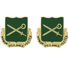385th Military Police Battalion Unit Crest (Honor Vigilance Justice)